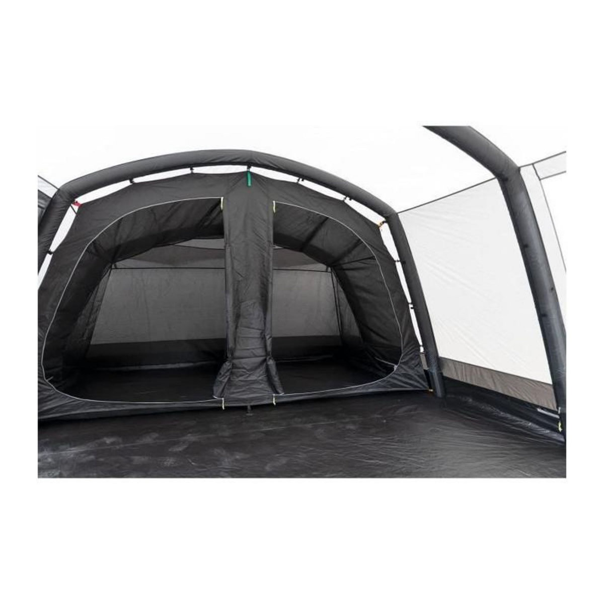 KAMPA Tente de camping gonflabe - 6 places - KAMPA - Hayling 6 AIR - Gris et noir