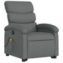 Voir la diapositive 3 : VIDAXL Fauteuil inclinable de massage electrique Gris fonce Tissu