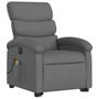 Voir la diapositive 3 : VIDAXL Fauteuil inclinable de massage electrique Gris fonce Tissu