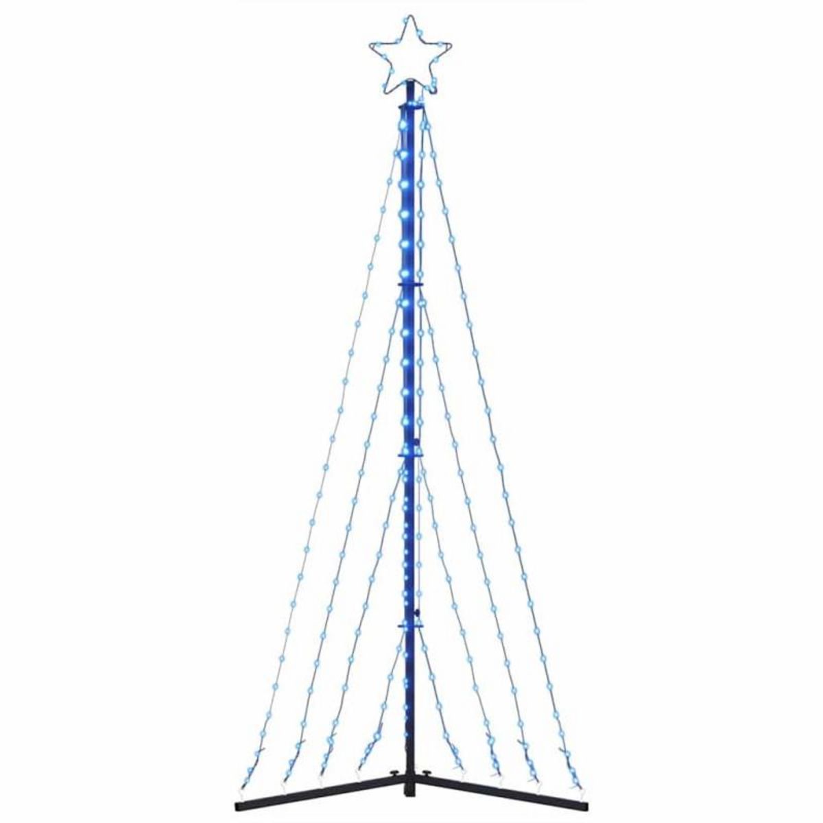 VIDAXL Guirlande de sapin de Noël 339 LED bleu 187 cm