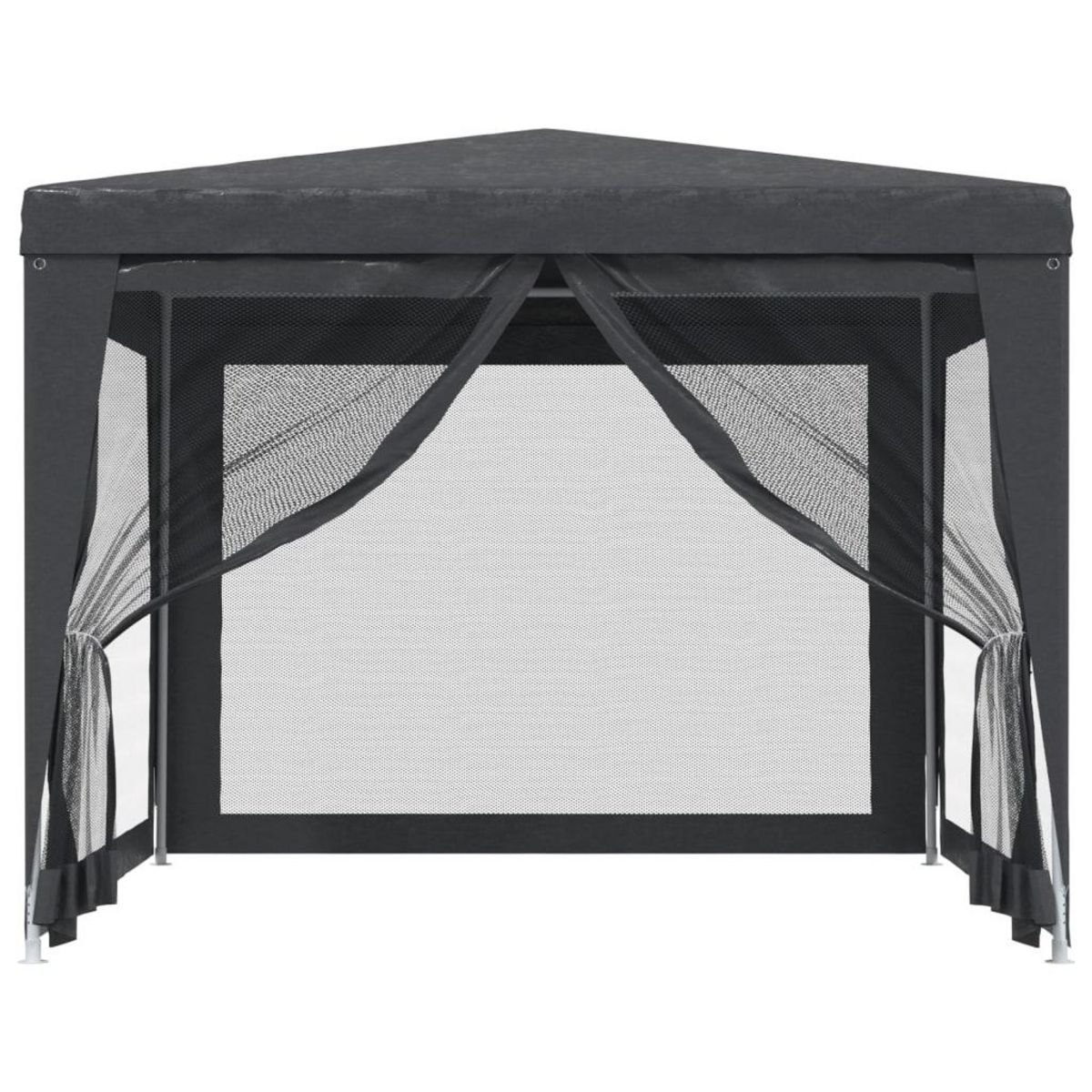 VIDAXL Tente de fete avec 4 parois laterales en maille Anthracite 3x3m