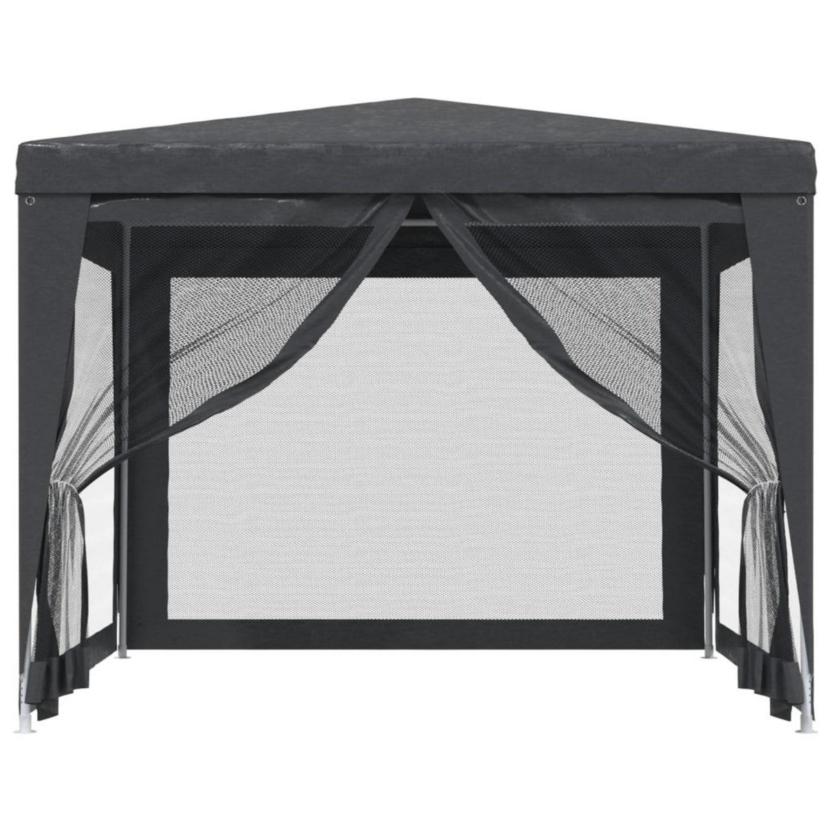 VIDAXL Tente de fete avec 4 parois laterales en maille Anthracite 3x3m