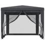 Voir la diapositive 3 : VIDAXL Tente de fete avec 4 parois laterales en maille Anthracite 3x3m