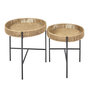 Voir la diapositive 2 : Paris Prix Lot de 2 Tables Gigognes  Pampa  42cm Naturel