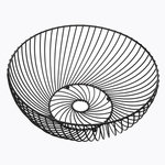 SECRET DE GOURMET Corbeille à fruits en métal Torsade - Diam. 30 cm - Noir