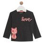 Voir la diapositive 1 : IN EXTENSO T-shirt manches longues chat bébé fille