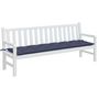 Voir la diapositive 3 : VIDAXL Coussin de banc de jardin bleu marine 200x50x7 cm tissu oxford
