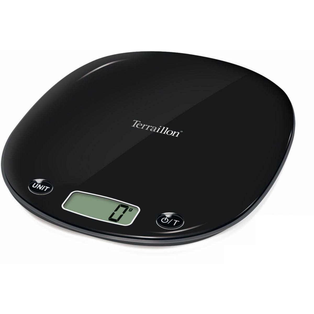 Terraillon Balance de cuisine macaron + noir intense