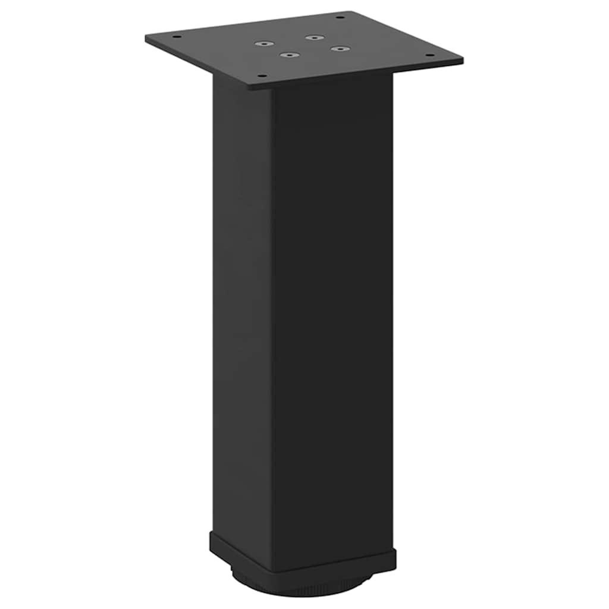 Voir la diapositive 4 : VIDAXL Pieds de table basse 4 pcs noir 30-32 cm acier
