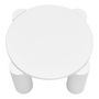 Voir la diapositive 5 : MERAX Table basse ronde blanc - 70x70 cm mdf