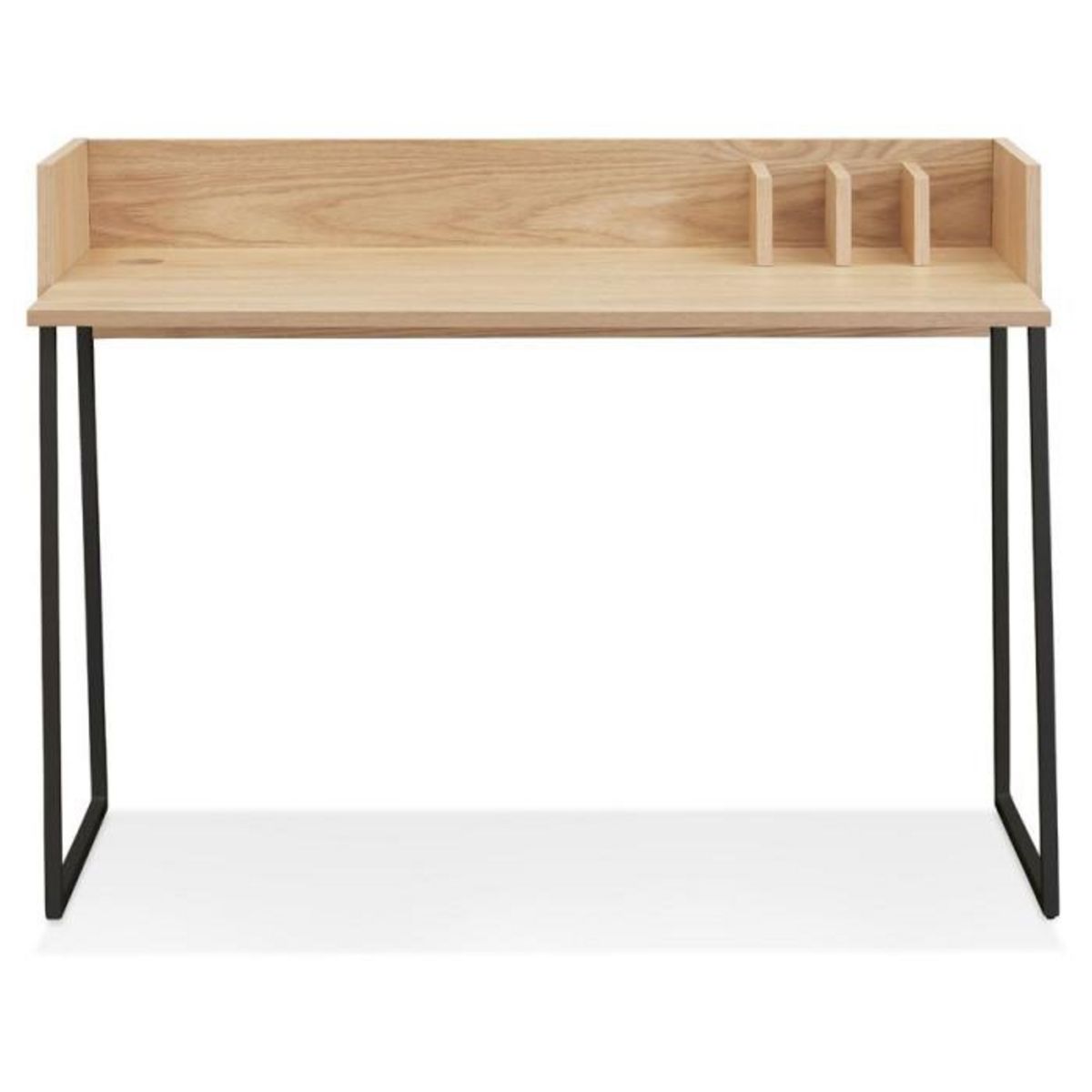 Paris Prix Bureau Design  Zélana  120cm Naturel & Noir