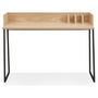 Voir la diapositive 2 : Paris Prix Bureau Design  Zélana  120cm Naturel & Noir