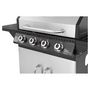 Voir la diapositive 2 : BRASERO Barbecue gaz 4 brûleurs inox PERTH