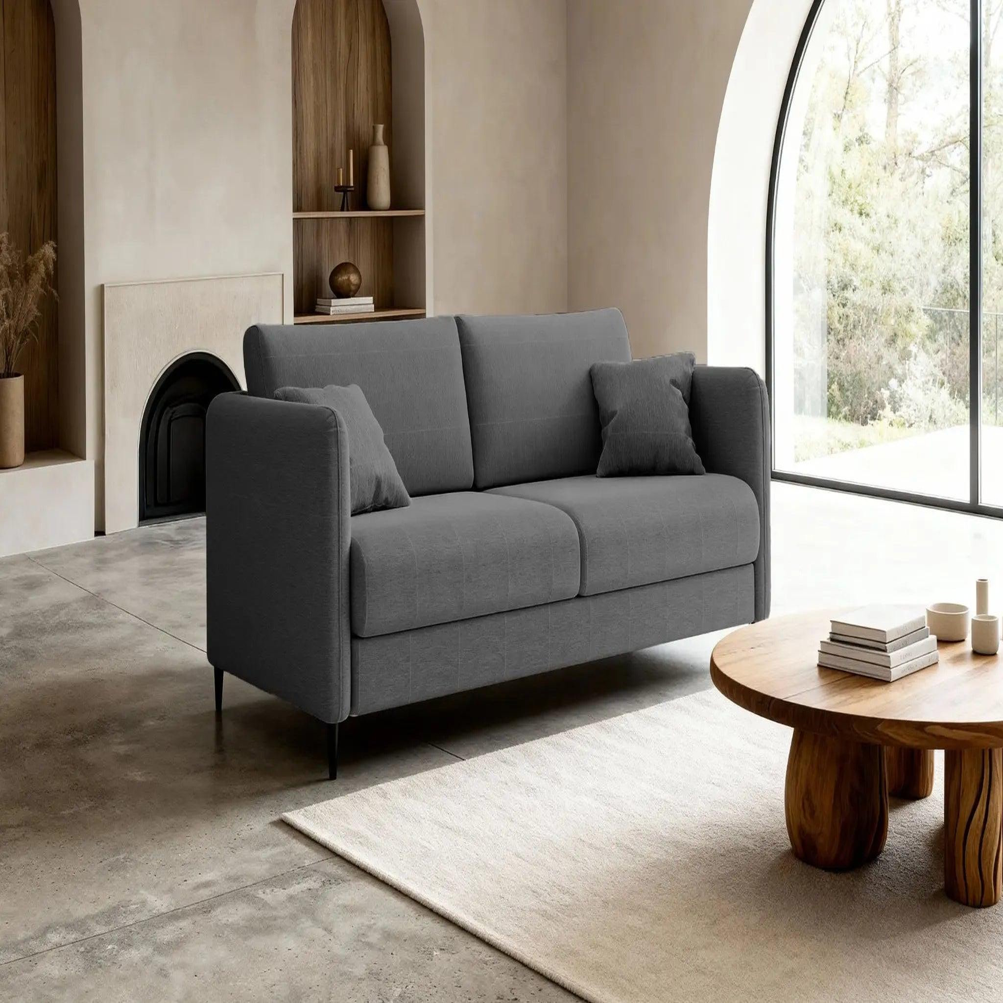 Voir la diapositive 2 : CASANOVA PARIS Vicky ii - canapé droit convertible tissu lisse 2 places