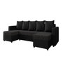 Voir la diapositive 1 : BEST MOBILIER Romy - canapé panoramique en u - 7 places - convertible avec coffre - en tissu et pu