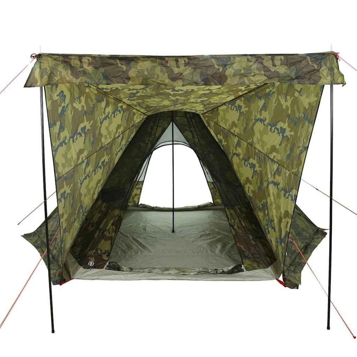 VIDAXL Tente familiale tipi 6 personnes camouflage impermeable