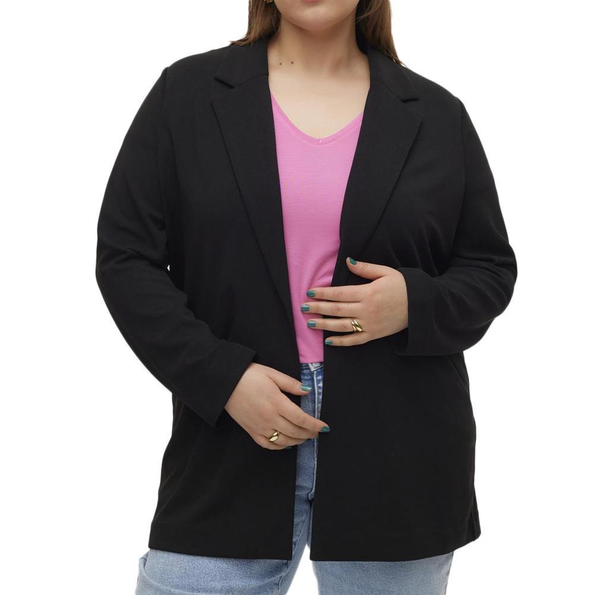 Vero Moda Blazer Noir Femme Vero Moda Curve Liva. Coloris disponibles : Noir