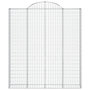 Voir la diapositive 4 : VIDAXL Paniers a gabions arques 8 pcs 200x30x220/240 cm fer galvanise