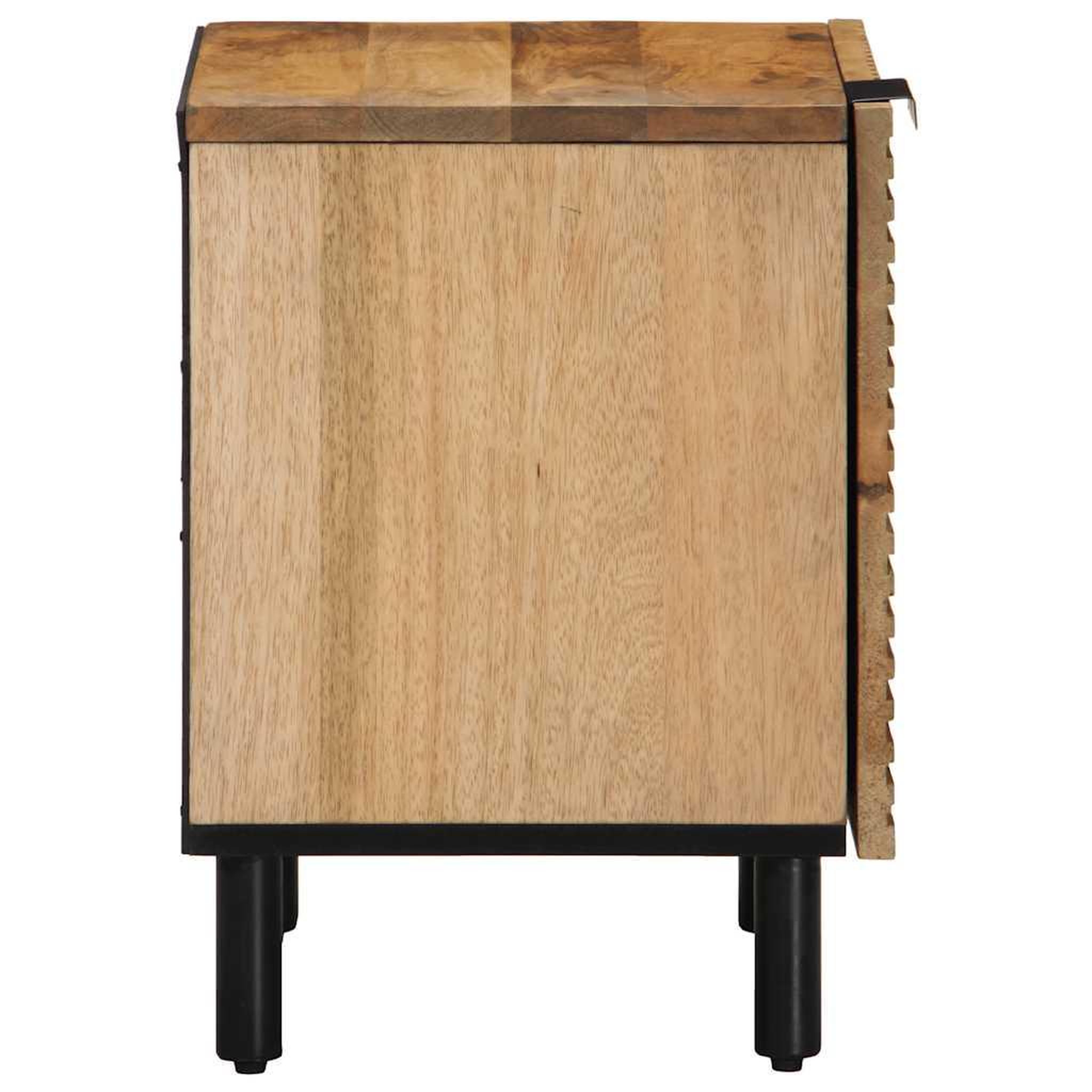 Voir la diapositive 4 : VIDAXL Table de chevet marron 40x33x46 cm bois de manguier solide