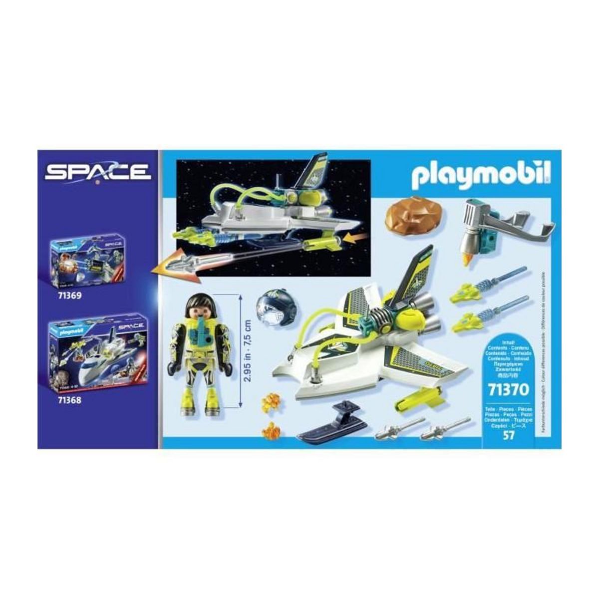 PLAYMOBIL Jouet Playmobil Spationaute et Drone Spatial