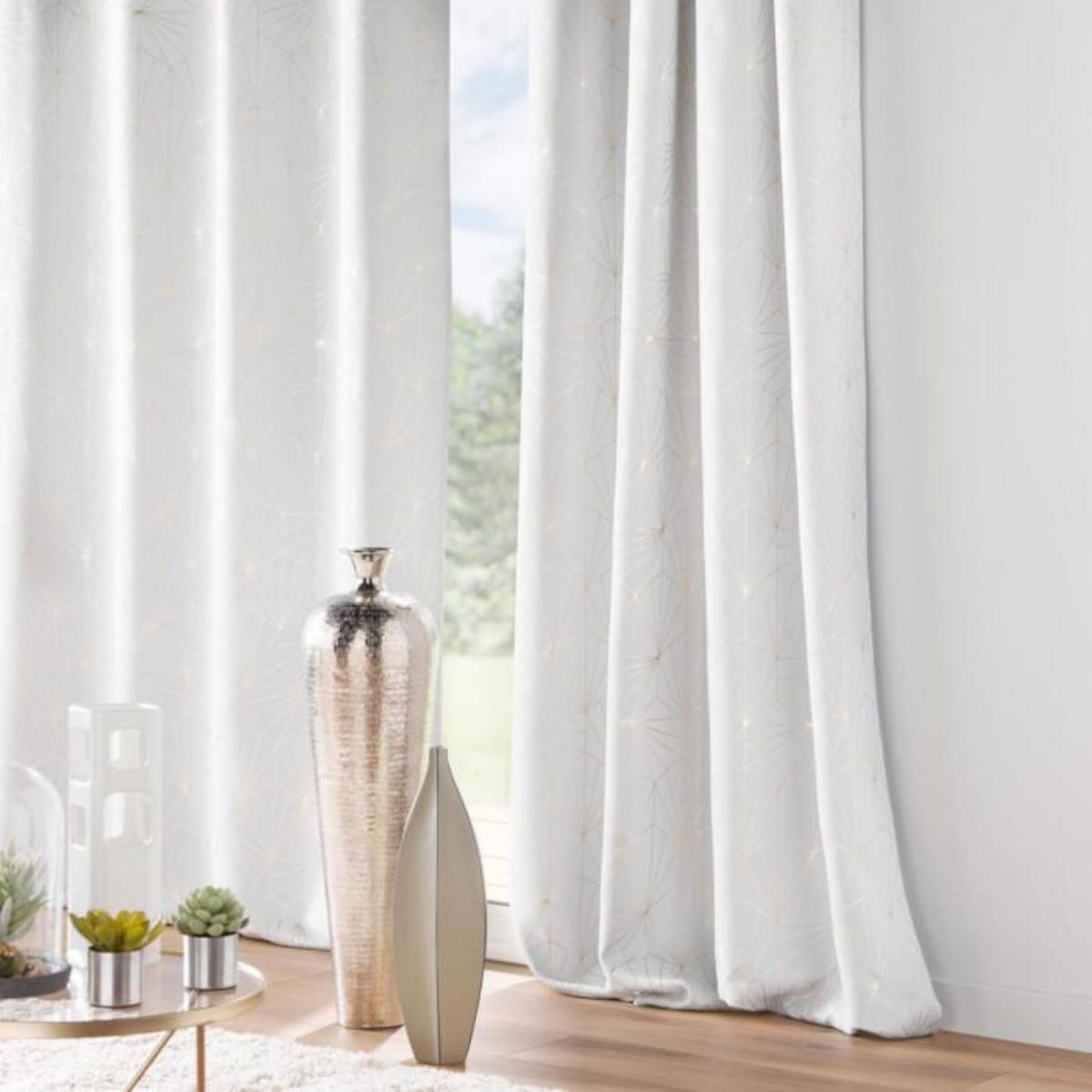 Paris Prix Rideau Occultant à Œillets  Eclat  140x260cm Blanc