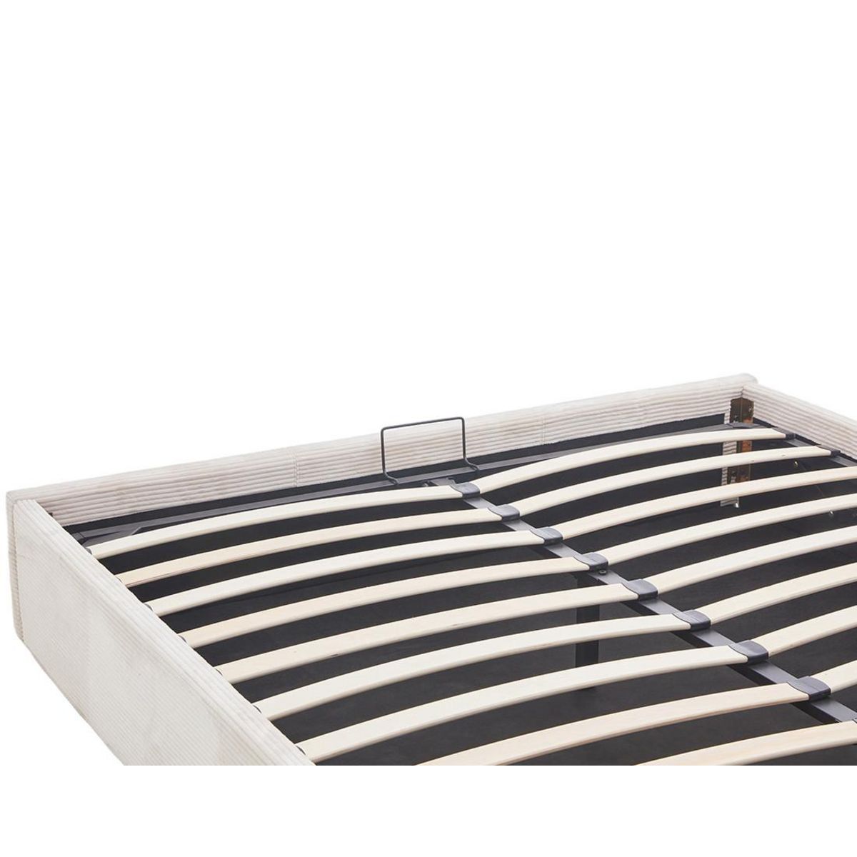 BEST MOBILIER Isa - lit coffre - 160x200 cm - en velours côtelé