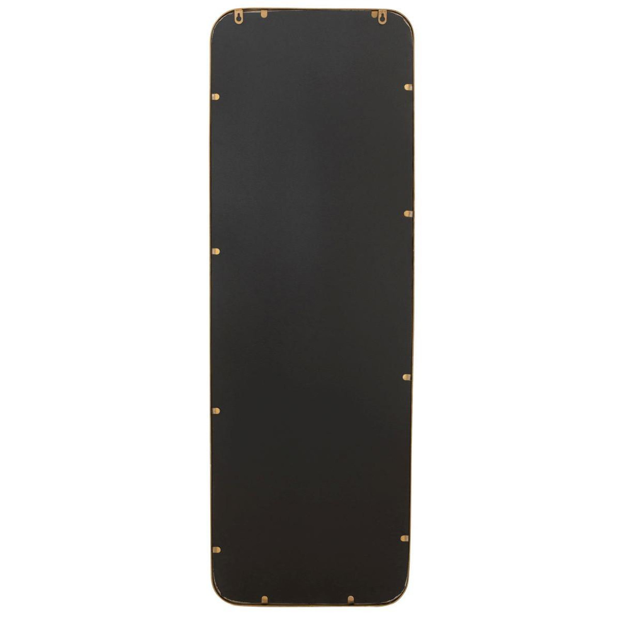 Voir la diapositive 4 : J-LINE Miroir mural en métal design  mona  119cm or