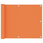 VIDAXL Ecran de balcon Orange 75x500 cm Tissu Oxford