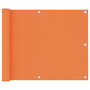 Voir la diapositive 1 : VIDAXL Ecran de balcon Orange 75x500 cm Tissu Oxford