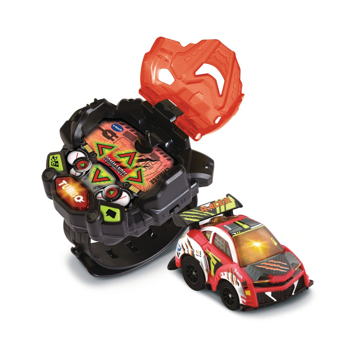 VTECH Turbo Force racers Montre turbo avec voiture rouge