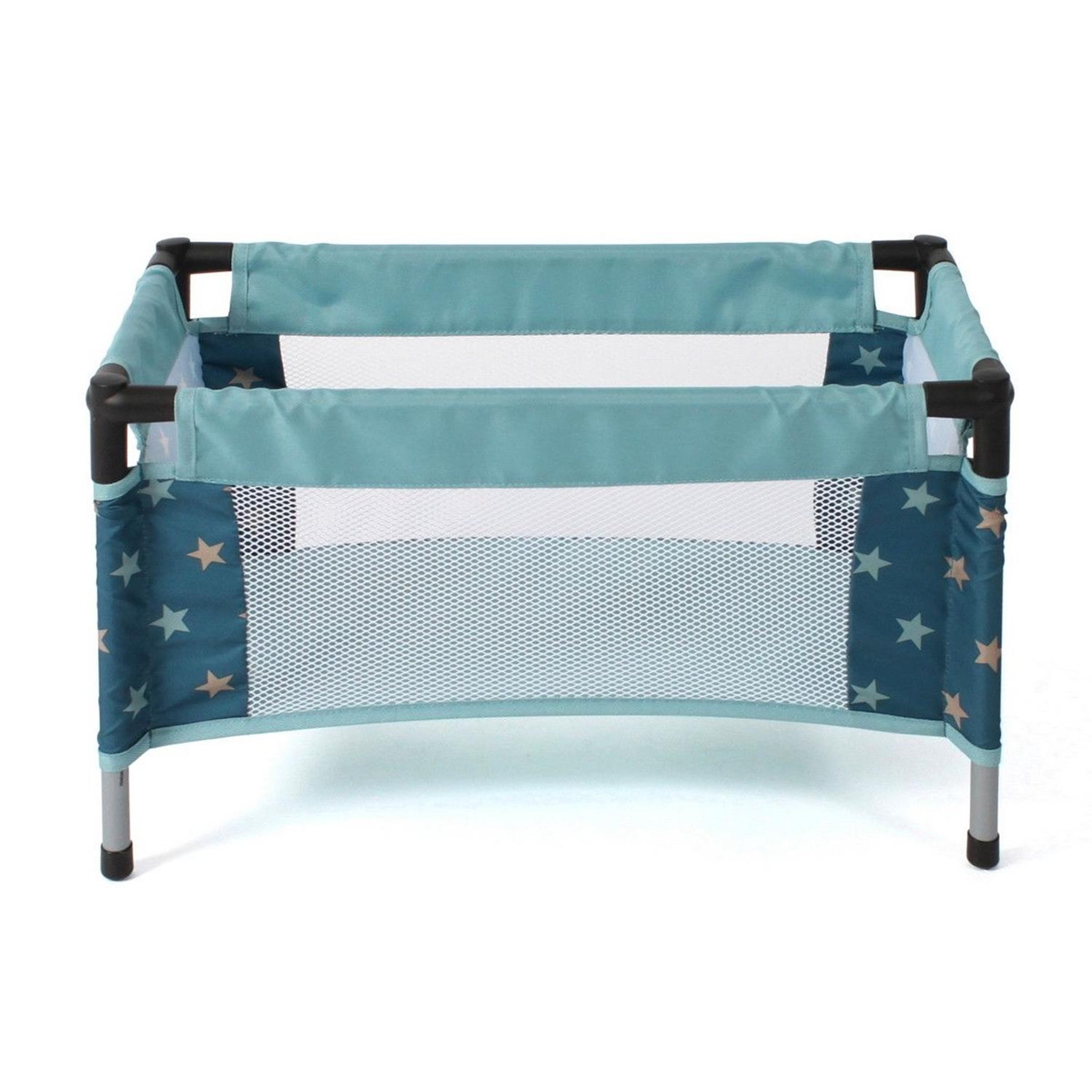 Voir la diapositive 2 : BAYER CHIC 2000 Lit de voyage pour poupées Sternchen turquoise