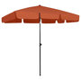 Voir la diapositive 1 : VIDAXL Parasol de plage terre cuite 200x125 cm