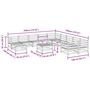 Voir la diapositive 6 : VIDAXL Salon de jardin 12 pcs bois de pin massif