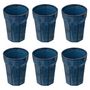 Voir la diapositive 1 : SECRET DE GOURMET Lot de 6 Mugs Design  Roma  40cl Bleu