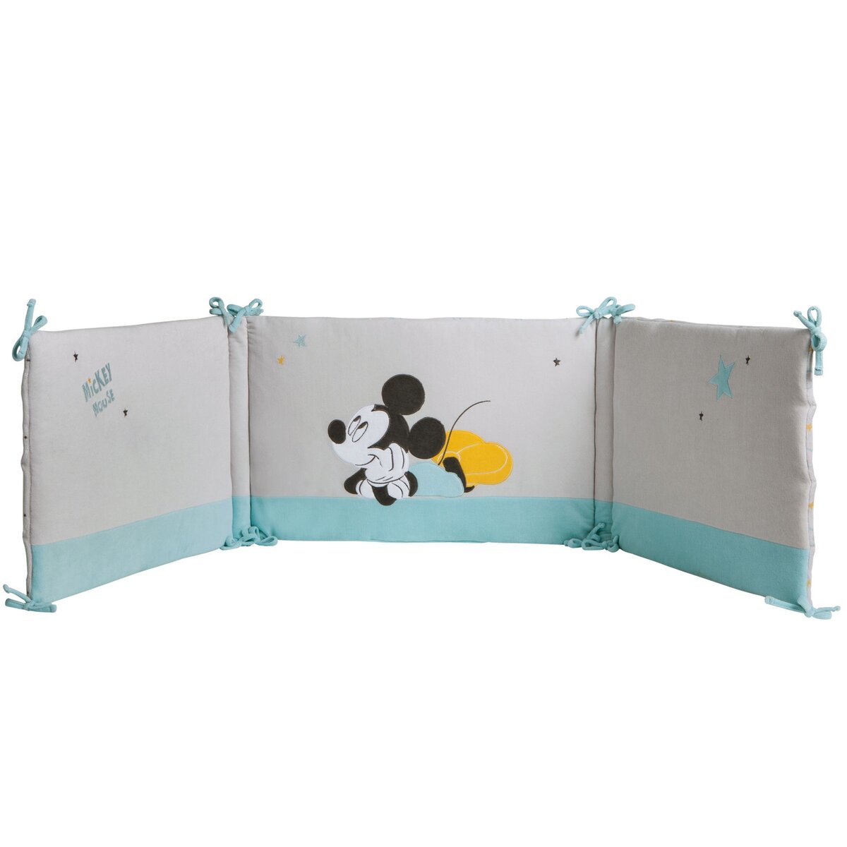Babycalin Tour de lit en velours Disney - 40 x 180 cm - Mickey