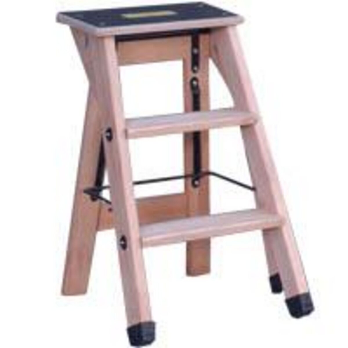 OUTIFRANCE Escabeau bois professionnel 2 marches + tablette