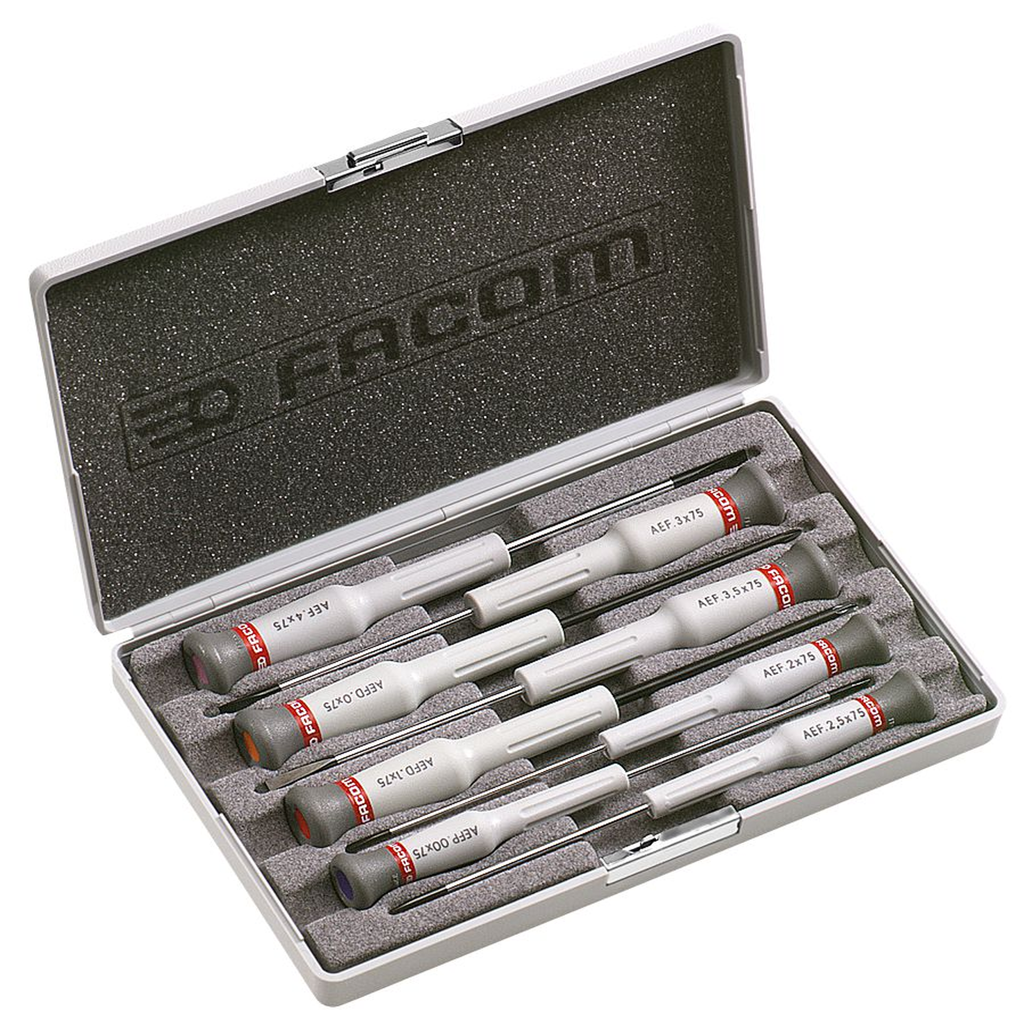 FACOM Coffret 8 tournevis micro-tech fente - phillips - pozidriv