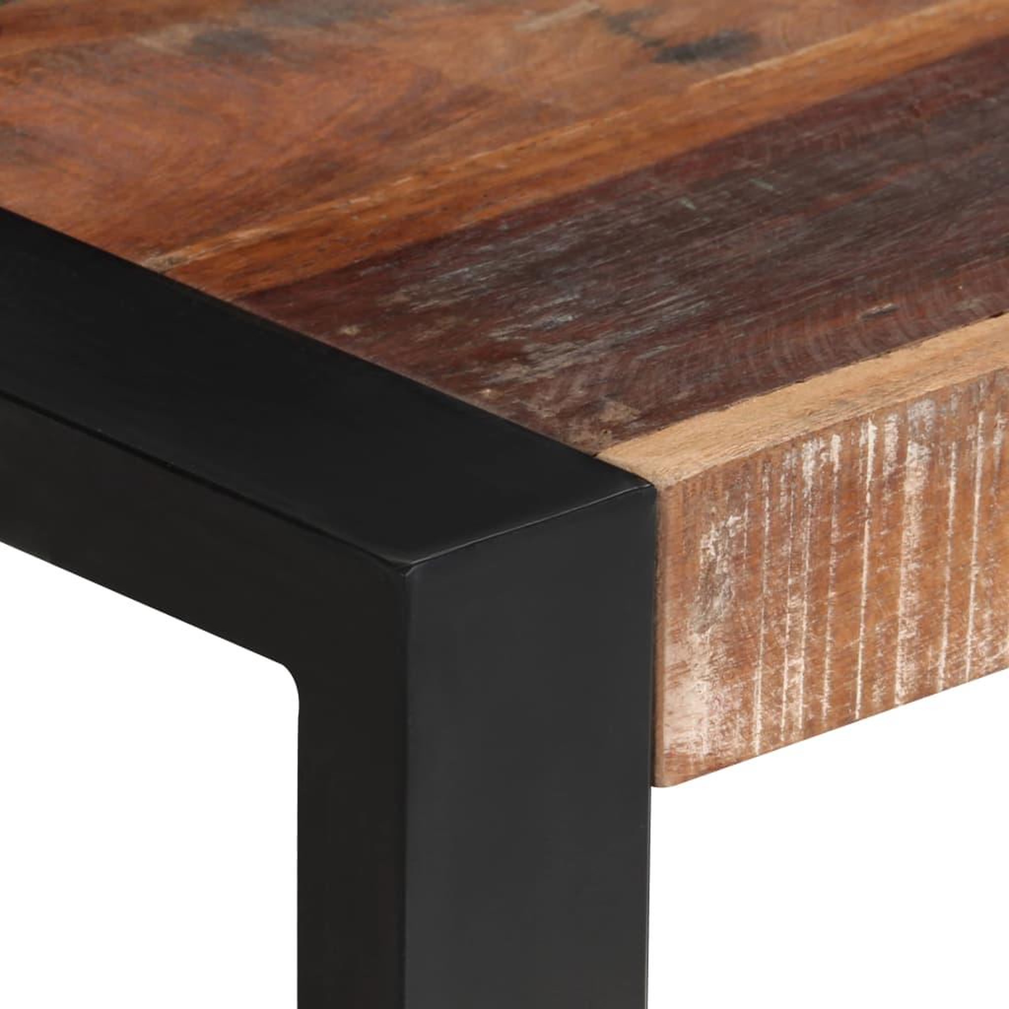 Voir la diapositive 3 : VIDAXL Table a manger 70x70x75 cm Bois de recuperation massif