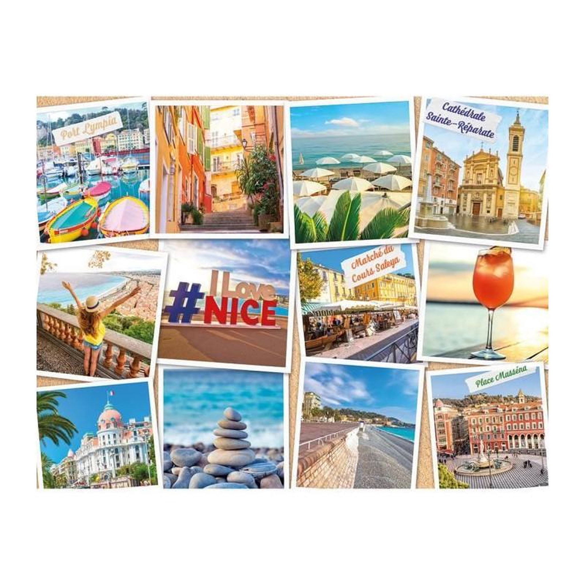 RAVENSBURGER Puzzle 2000 pièces - Nice Côte d'Azur - Collection Urbain - Nathan