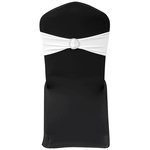 VIDAXL 25 bandes de chaise decoratives extensibles blanches