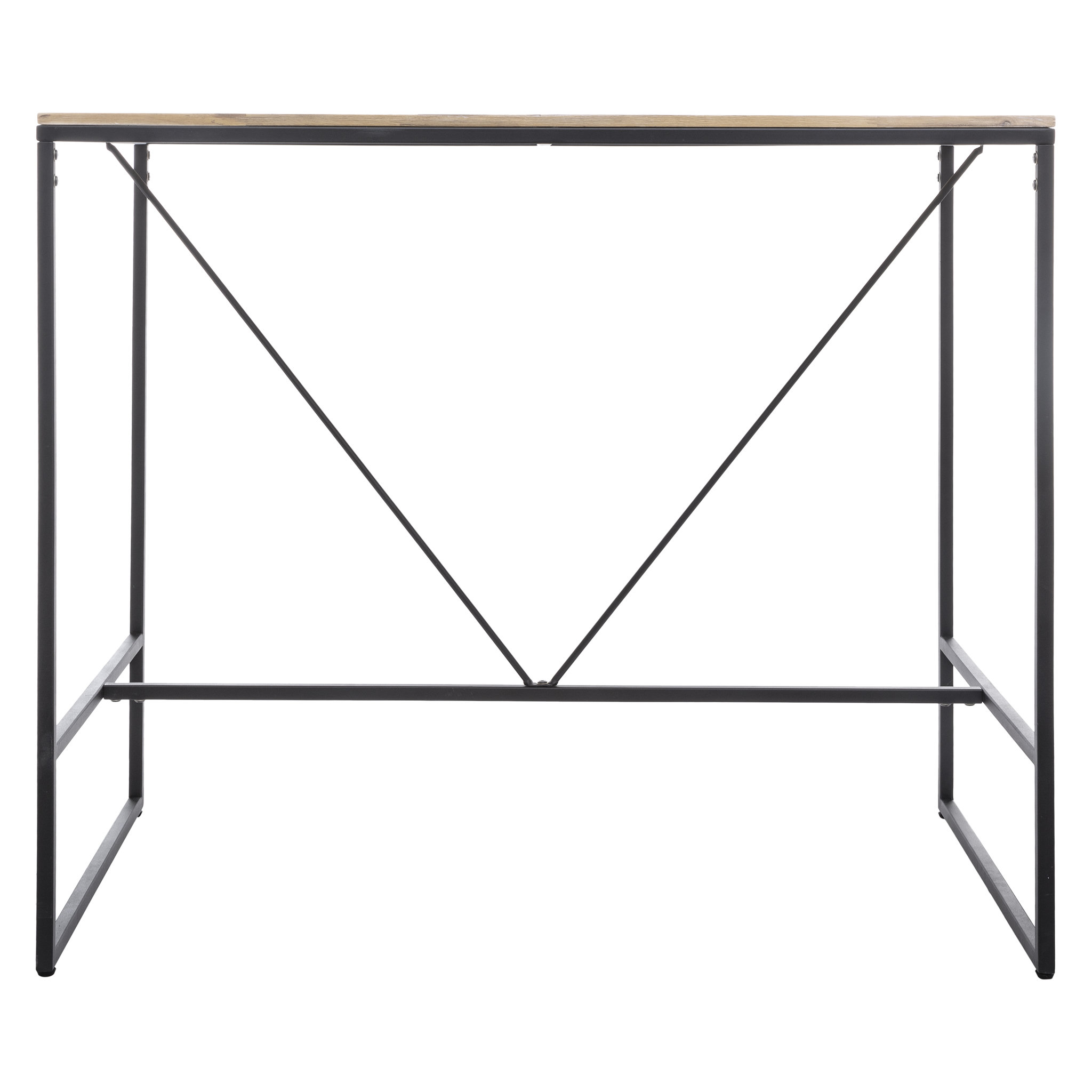 Voir la diapositive 2 : ATMOSPHERA Table de bar haute pieds métal L115cm ELEORA