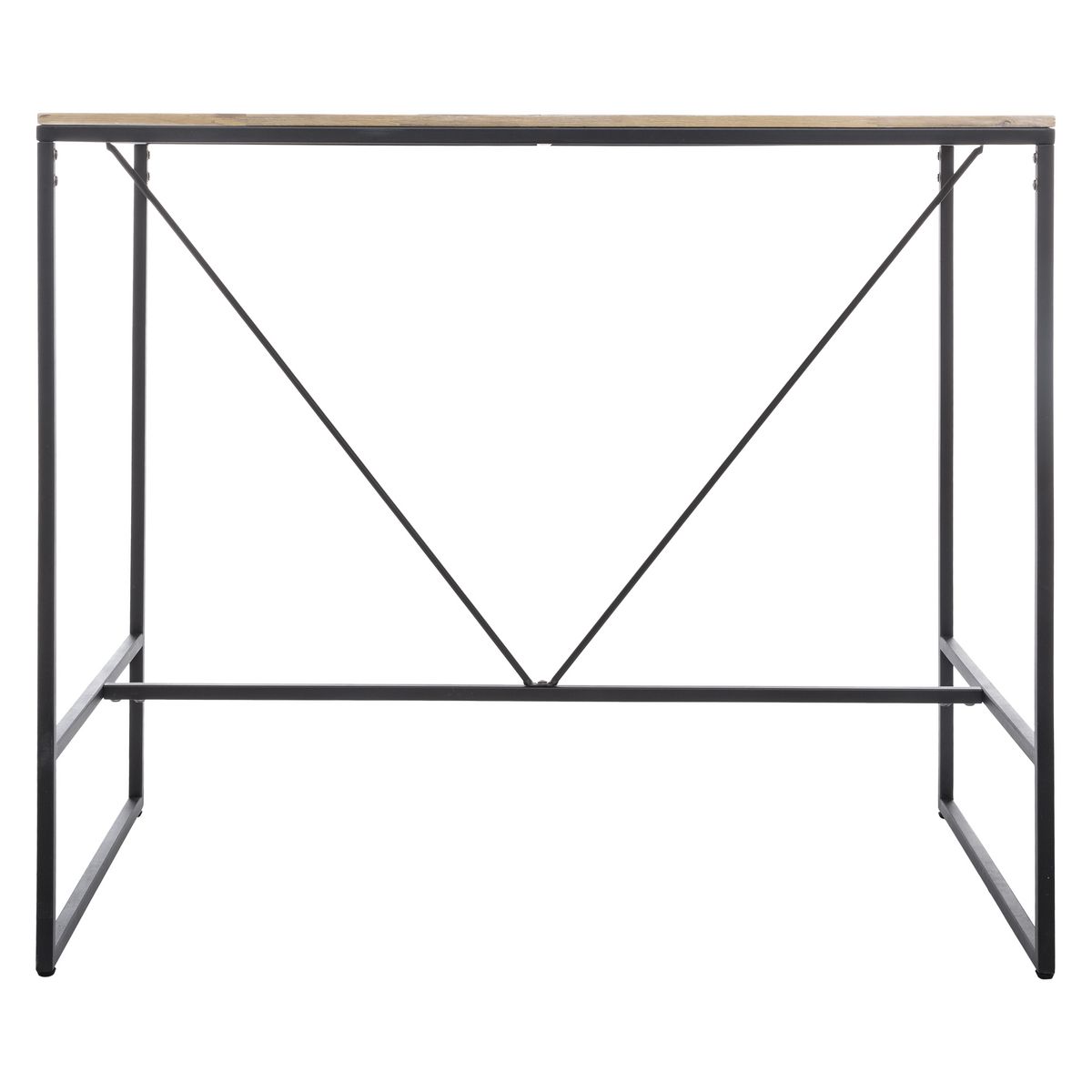 ATMOSPHERA Table de bar haute pieds métal L115cm ELEORA