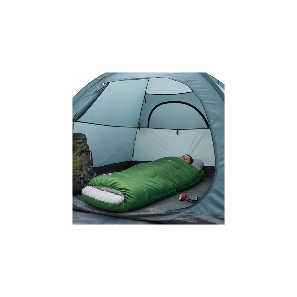 O'Camp Sac de couchage de randonnée - O'Camp - Forme momie - Dimensions : 220 x 80 cm