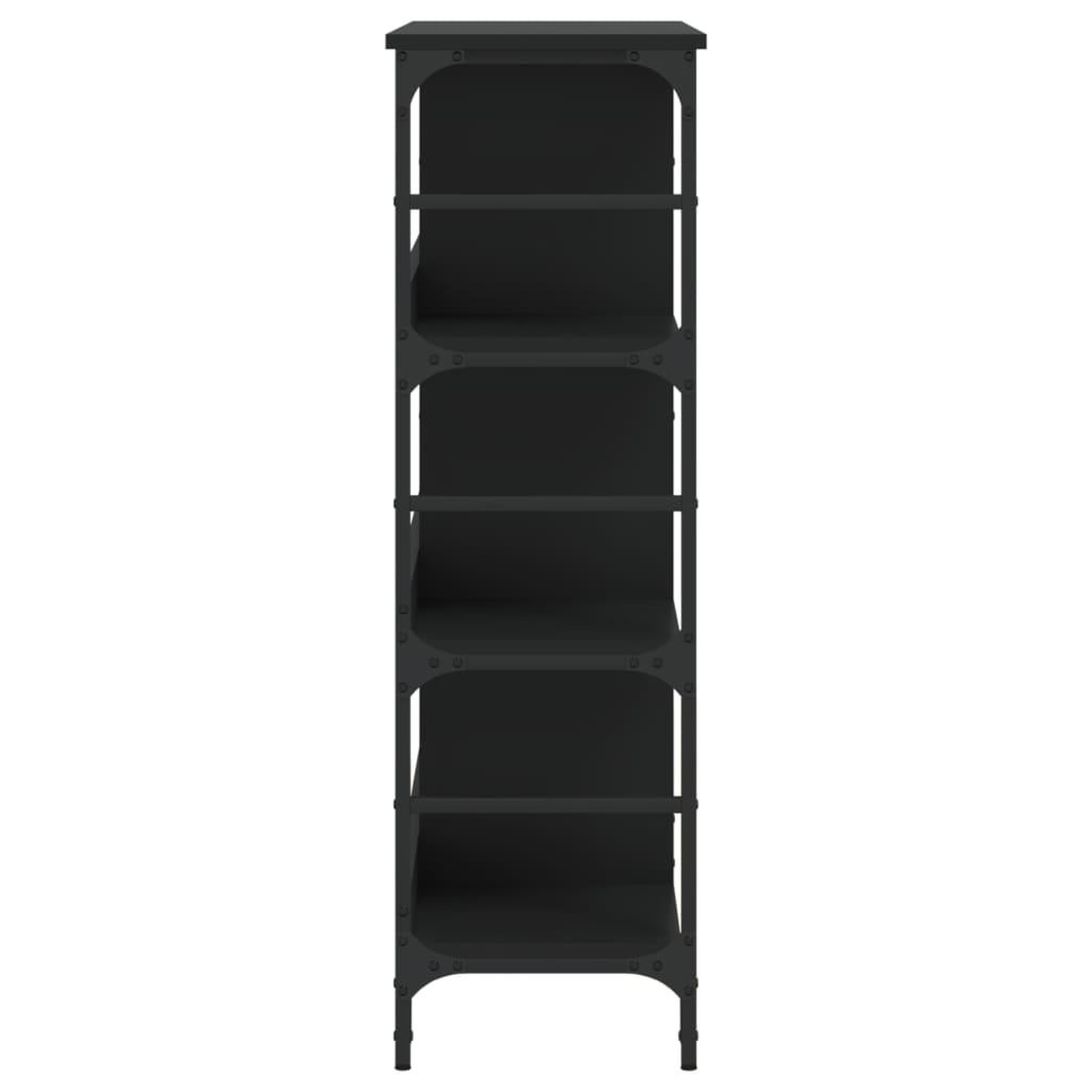 Voir la diapositive 5 : VIDAXL Buffet noir 102x32x103,5 cm bois d'ingenierie