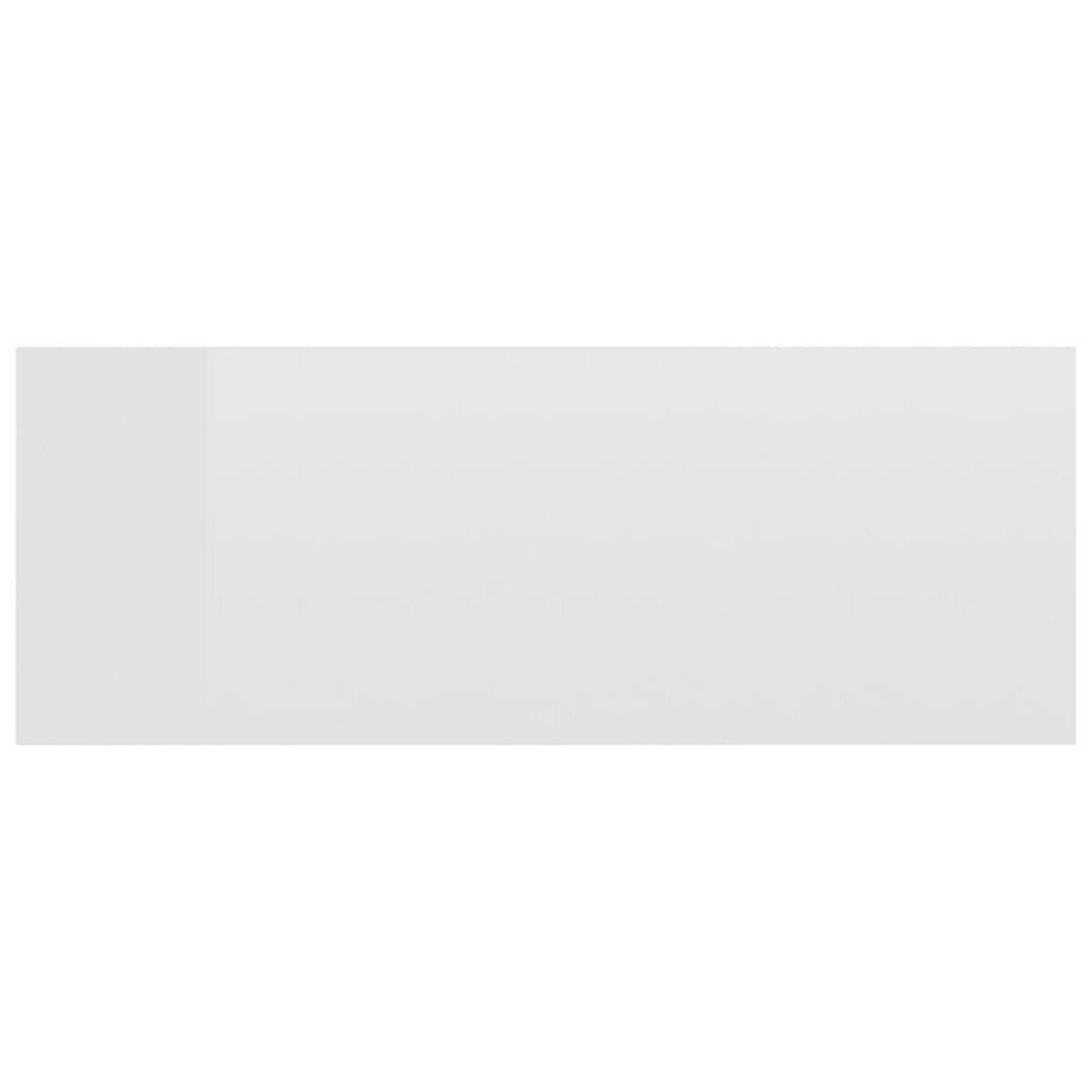 VIDAXL Tables de chevet flottantes 2pcs Blanc brillant Bois ingenierie