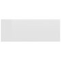 Voir la diapositive 4 : VIDAXL Tables de chevet flottantes 2pcs Blanc brillant Bois ingenierie