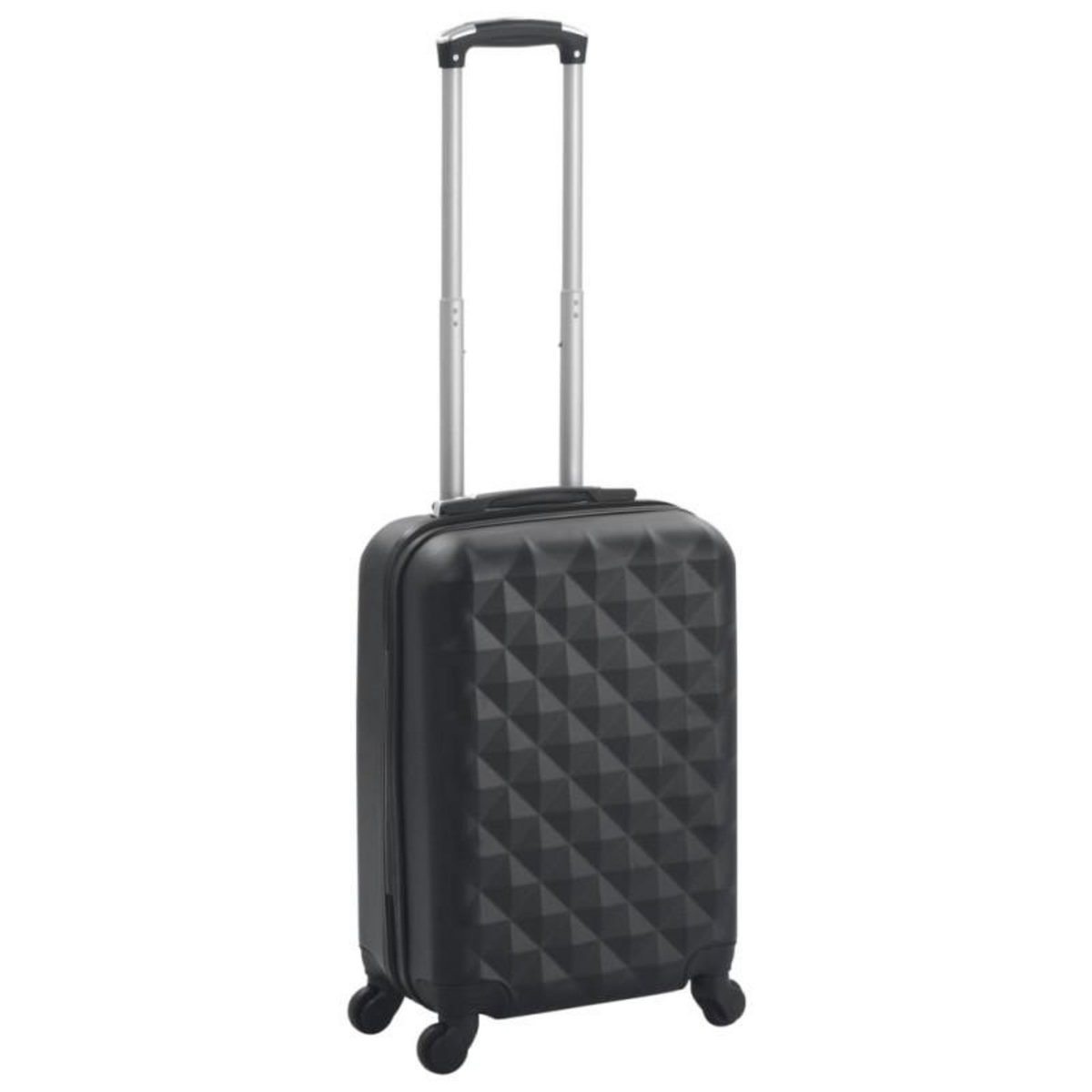 VIDAXL Valise rigide Noir ABS