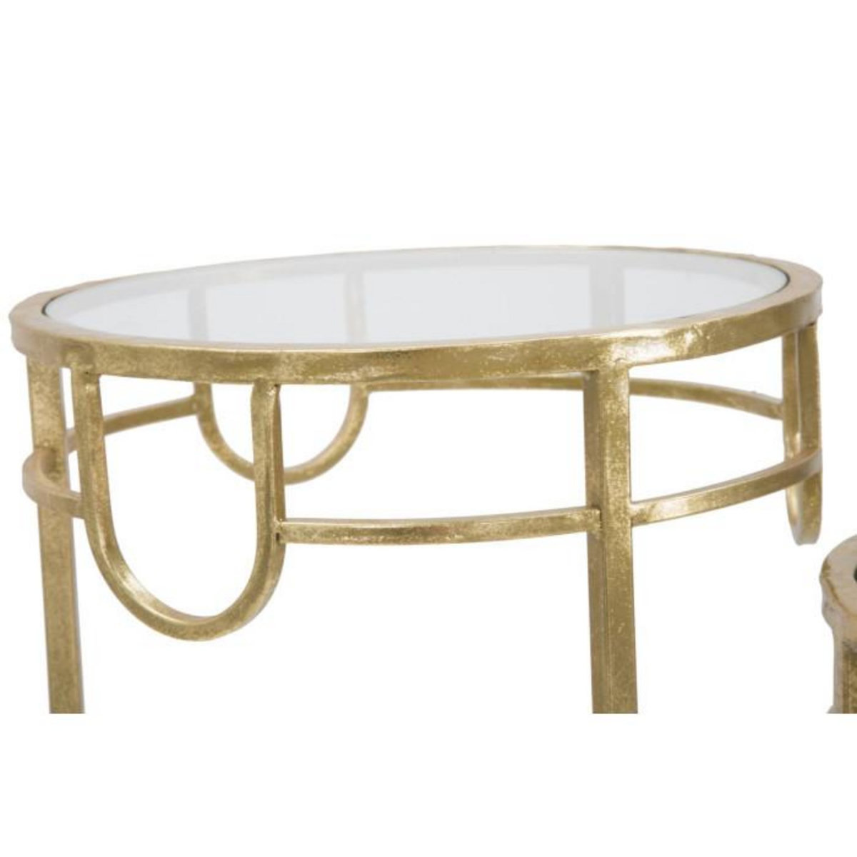 Paris Prix Lot de 3 Tables d'Appoint Gigognes  Dolly  70cm Or