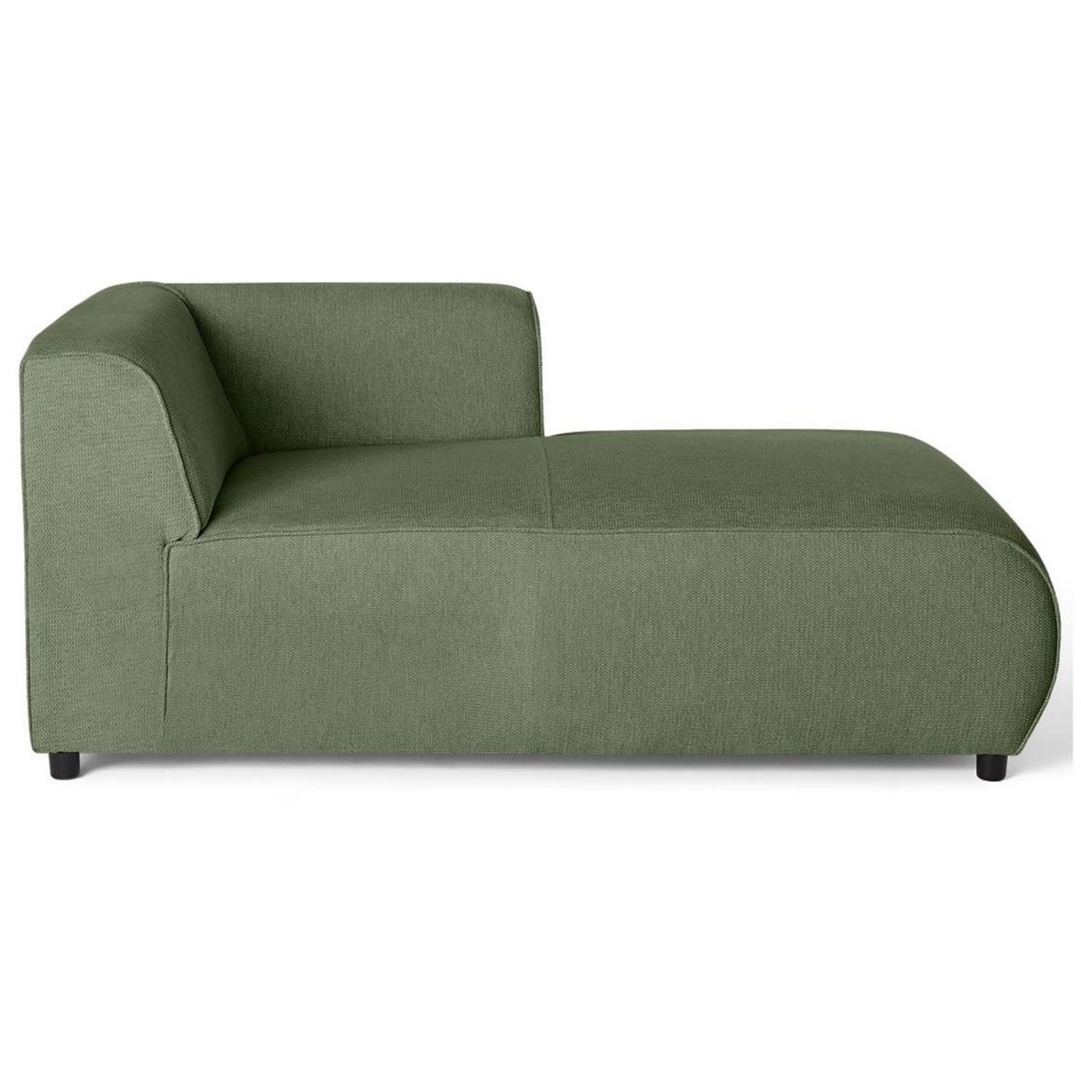 LISA DESIGN Suaro - module d'assise méridienne droit en tissu texturé