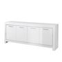 Voir la diapositive 2 : Buffet design moderne 4 portes laqué brillant L210 cm MILANO